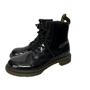 Dr Martens Girls Size 3Y Black Boots